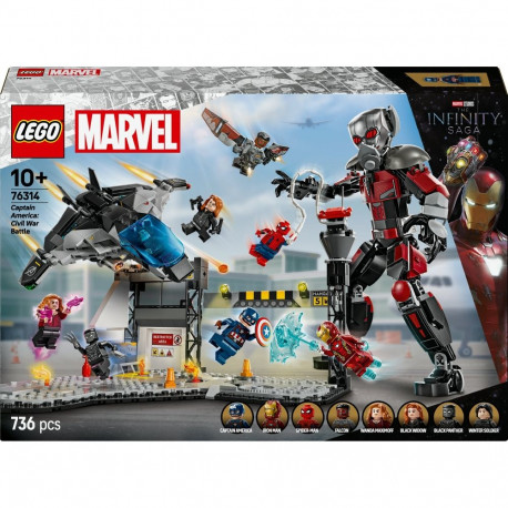 LEGO 76314 Marvel Super Heroes Captain America: Civil War Action Duel