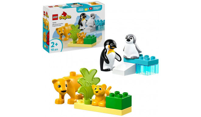 LEGO 10442 DUPLO Town wild animal families: penguins and lions