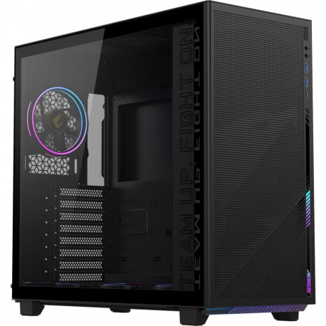 AORUS korpus C400 klaasiga, must