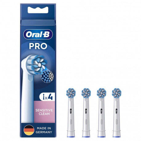 Oral-B hambaharjapead Pro Sensitive Clean 4tk, valge