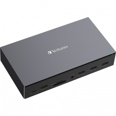 Verbatim USB-C Pro Docking Station CDS-17, 17 port, docking station (aluminium/black, HDMI, DP, RJ-4
