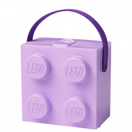 LEGO Box mit Griff  (lavendel)