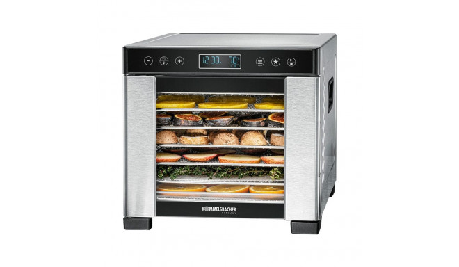 Rommelsbacher dehydrator DA 650 (stainless steel/black, 600 watts, drying area 27.5cm x 25cm per lev