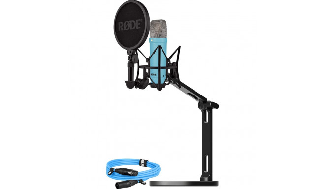 NT1 Signature +XLR-Kabel+Desktop Studio Arm  (hellblau, Bundle)