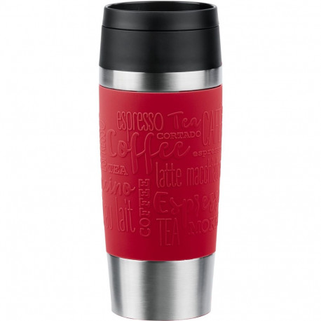 TRAVEL MUG Classic Thermobecher (dunkelrot/edelstahl, 0,36 Liter)