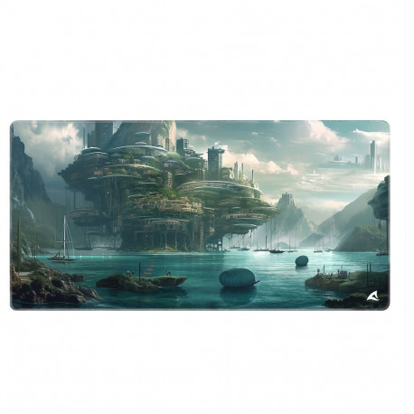 Sharkoon SKILLER SGP40 D6 Gaming Mouse Pad (Teal/Multicolor)