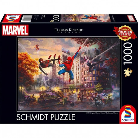 Thomas Kinkade Studios: Marvel Spider-Man & Friends - The Ultimate Alliance (1000 Teile)