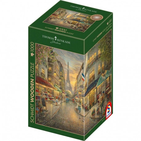 Schmidt Spiele Wooden Puzzle Thomas Kinkade Studios: Picturesque Paris (1000 pieces)