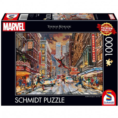 Thomas Kinkade Studios: Marvel - Deadpool, Snow Day (1000 Teile)