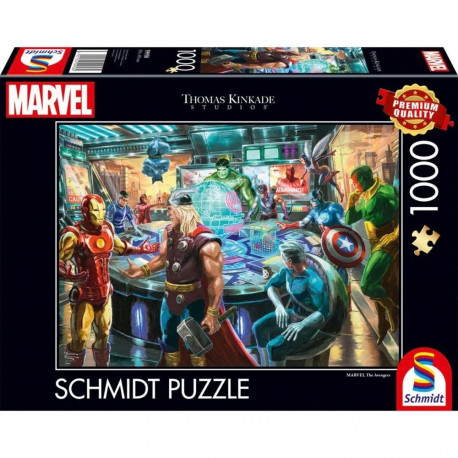 Schmidt Spiele Thomas Kinkade Studios: Marvel - The Avengers, Puzzle (1000 pieces)