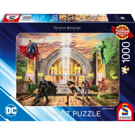 Thomas Kinkade Studios: DC Justice League - Hall Of Justice (1000 Teile)