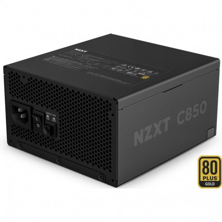NZXT C850 Gold ATX 3.1, PC power supply (black, 1x 16-pin graphics card connector, 6x PCIe, cable ma
