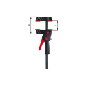 BESSEY one-hand clamp DuoKlamp DUO30-8 (black/red, 300 / 85)