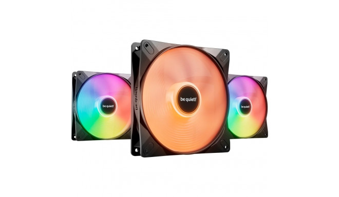 be quiet! Light Wings LX 140mm PWM high-speed triple pack, case fan (black, pack of 3)