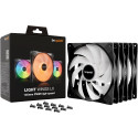 be quiet! Light Wings LX 140mm PWM high-speed triple pack, case fan (black, pack of 3)