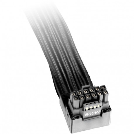 12V-2x6 / 12VHPWR 90° PCI-E Reversed Kabel (schwarz, 70cm)