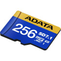 ADATA Premier Extreme microSDXC 256 GB, memory card (blue/yellow, SD Express, UHS-I U3, Class 10, V3