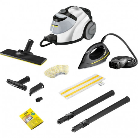 Kärcher steam cleaner SC 5 EasyFix Iron (white/black, 2,250 watts, including steam pressure iron)