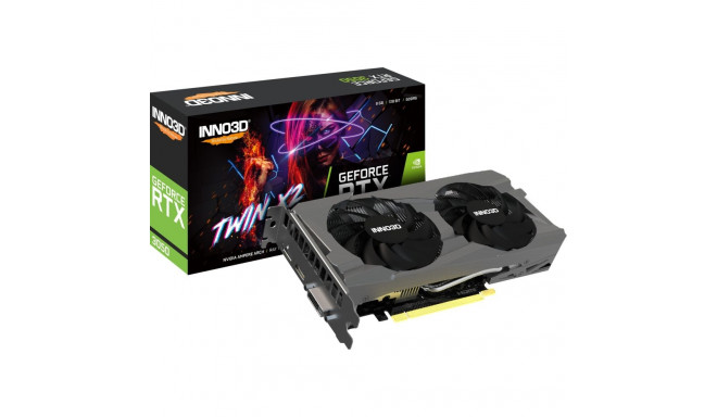 INNO3D GeForce RTX 3050 TWIN X2, graphics card (Lite Hash Rate, 3x DisplayPort, 1x HDMI 2.1)