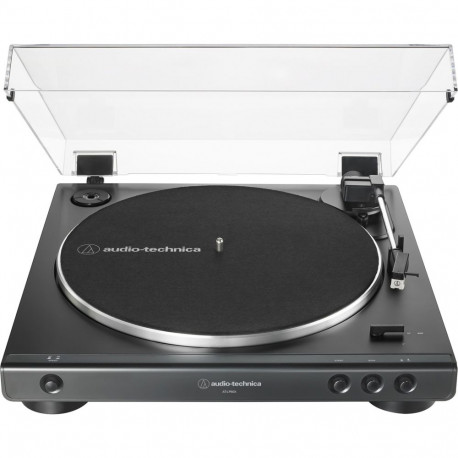 AT-LP60XBK (schwarz, Integrierter Phono-Vorverstärker, Vollautomatischer Betrieb)
