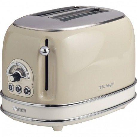 Vintage Toaster 155 (beige, 810 Watt, für 2 Scheiben Toast)