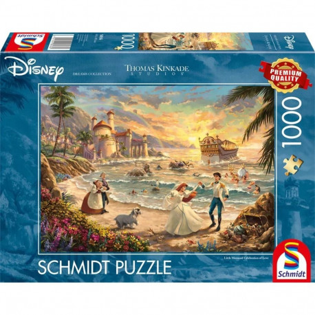 Thomas Kinkade Studios: Disney Dreams Collection - The Little Mermaid Celebration of Love (1000 Teil