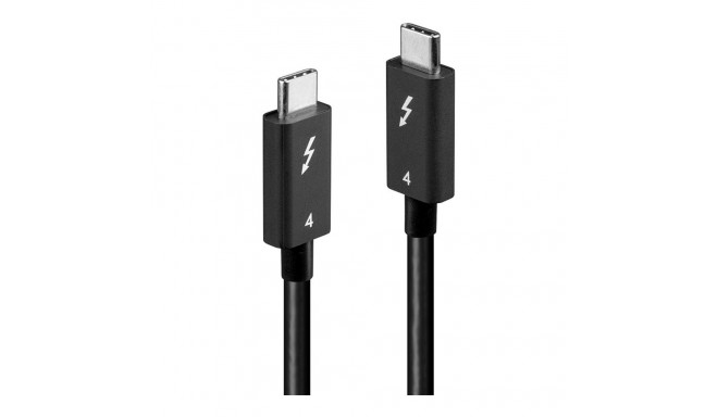 Thunderbolt 4 Kabel, 40 Gbit/s (schwarz, 1 Meter)