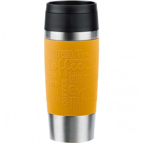 TRAVEL MUG termoskruus Classic 0,36L, kollane/roostevaba teras