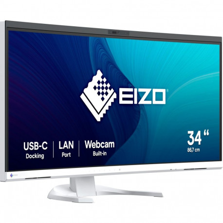 EIZO FlexScan EV3450XC-WT, LED monitor - 34,1 - white, UWQHD, IPS, webcam, microphone, USB-C