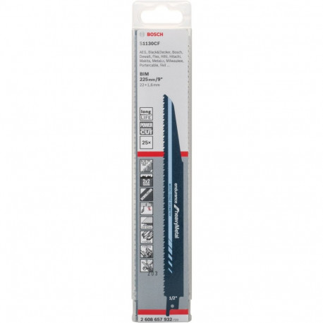 PRO sabelsae terad S 1130 CF paksud metalli purustamiseks 25tk 225mm