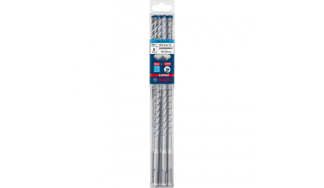Bosch Expert hammer drill SDS-plus-7X, 8mm, 10 pieces (working length 200mm)