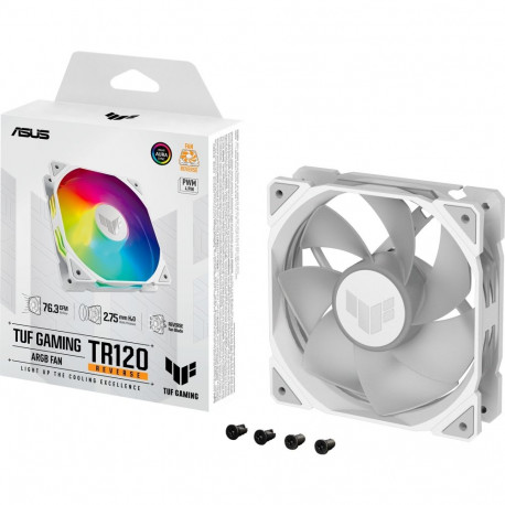 TUF GAMING TR120 ARGB (weiß/transparent, Reverse Blade, 120 mm)