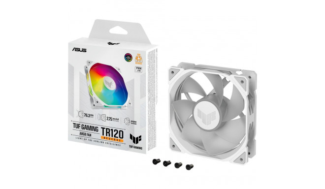 ASUS TUF GAMING TR120 ARGB, case fan (white/transparent, reverse blade)