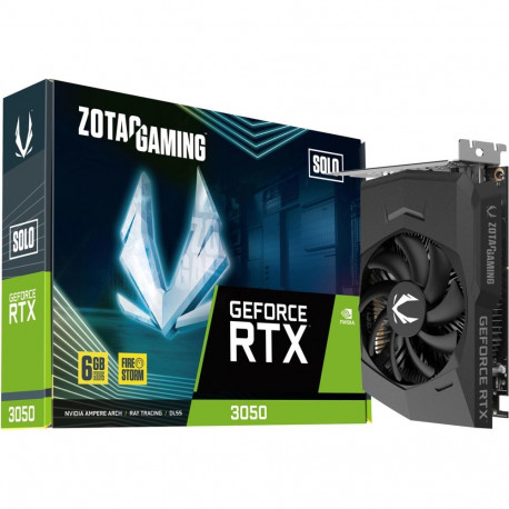 GeForce videokaart RTX 3050 SOLO (1x DisplayPort, 2x HDMI 2.1)