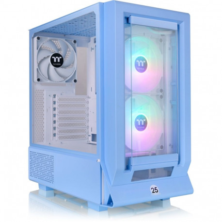 Thermaltake Ceres 350 MX , Tower Case (light blue, Tempered Glass x 2)