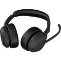 Jabra Evolve2 55, with charging station, headset (black, stereo, Microsoft Teams, USB-A, Link380a)