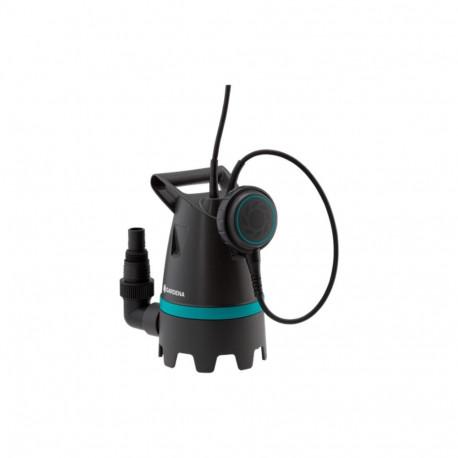 GARDENA dirty water submersible pump 10500 BASIC, submersible / pressure pump (black/turquoise, 400 