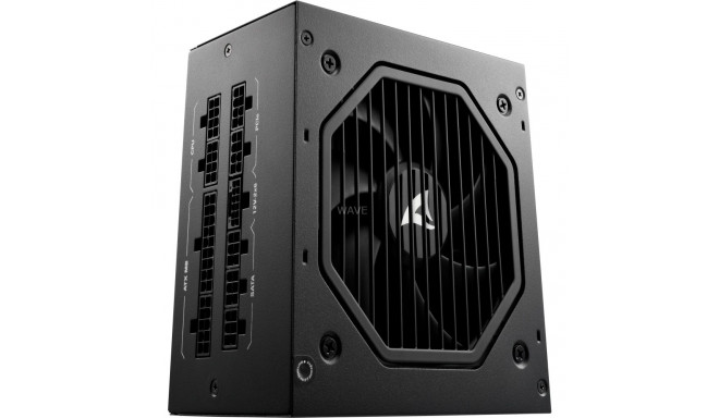 Sharkoon Rebel P20 850W, PC power supply (black, 1x 12 pin high power connector, 4x PCIe, cable mana