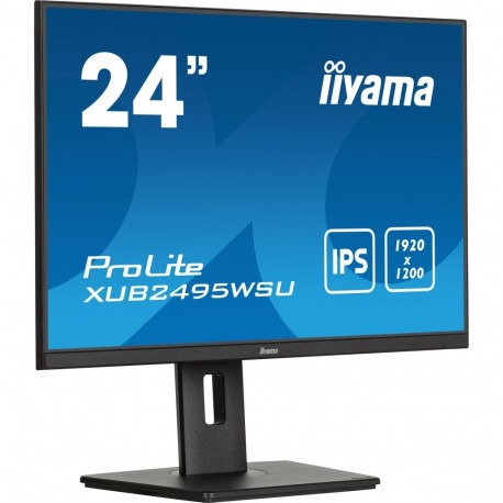 ProLite XUB2495WSU-B7 (61.1 cm (24.1 Zoll), schwarz (matt), WUXGA, IPS, HDMI, DisplayPort, Ergonomis