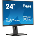 iiyama ProLite XUB2495WSU-B7, LED monitor - 24.1 - black (matt), WUXGA, IPS, HDMI, DisplayPort, ergo