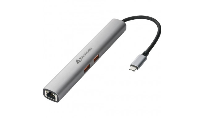 Sharkoon OfficePal Combo Adapter, docking station (gray)