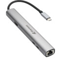Sharkoon OfficePal Combo Adapter, docking station (gray)