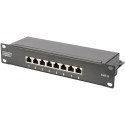 Digitus network set 254 mm (10") - 6HE, 312 x 300 mm (W x D), IT cabinet (black, incl. 6HE wall hous