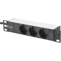 Digitus network set 254 mm (10") - 6HE, 312 x 300 mm (W x D), IT cabinet (black, incl. 6HE wall hous