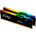 Kingston FURY DDR5 - 64GB - 6400 - CL - 32 (2x 32 GB) dual kit, RAM (black, KF564C32BBEAK2-64, FURY 