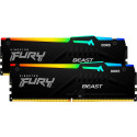 Kingston FURY DDR5 - 32GB - 6400 - CL - 32 (2x 16 GB) dual kit, RAM (black, KF564C32BBAK2-32, FURY B