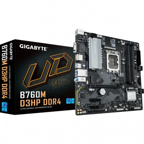 GIGABYTE B760M D3HP DDR4 - Socket 1700 - motherboard (black/grey)