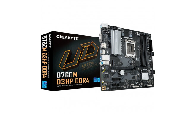 GIGABYTE B760M D3HP DDR4 - Socket 1700 - motherboard (black/grey)