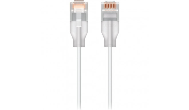 UniFi Etherlighting Cat.6 patchkaabel 0,15Meter, valge/läbipaistev