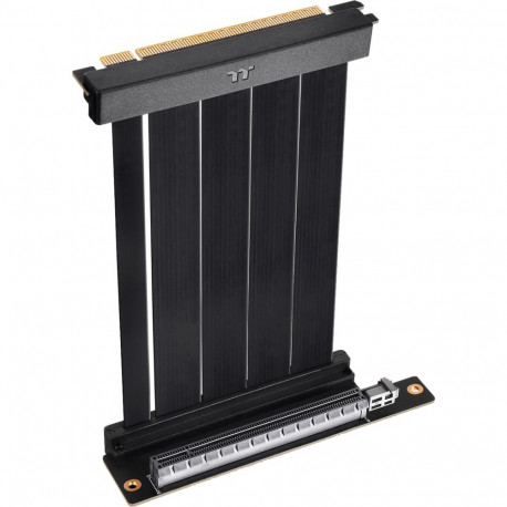PCI-E 4.0 Dual 90° Riser Cable (schwarz, 13cm)